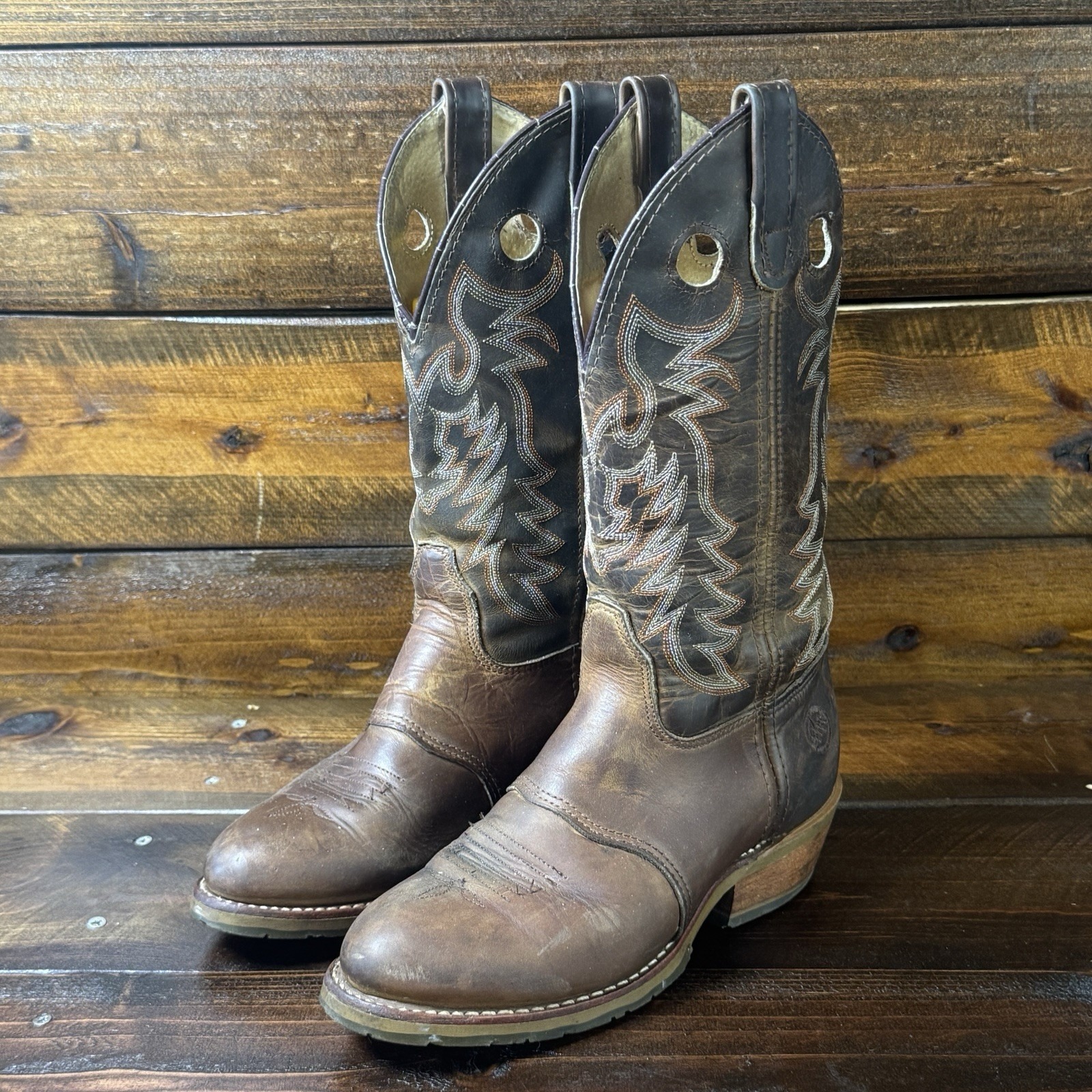 Double H Ultra Gel Ice Buckaroo Western Cowboy Boots Women 7.5 M Usa Made Dh5159